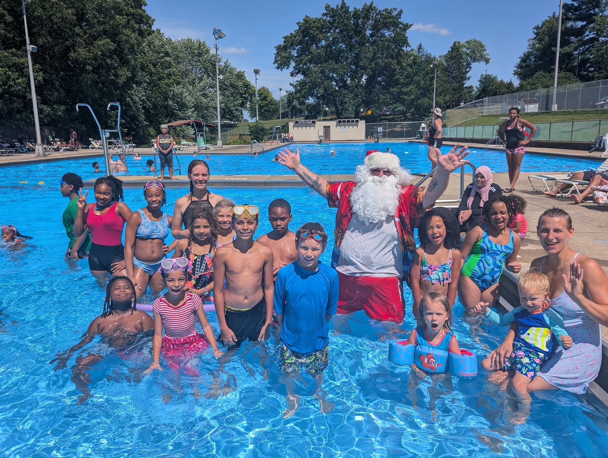 Christmas in July Santa Picture 